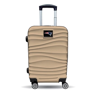 MOJO New England Patriots Tan Color Blitz Carry-On Hardcase Spinner Luggage