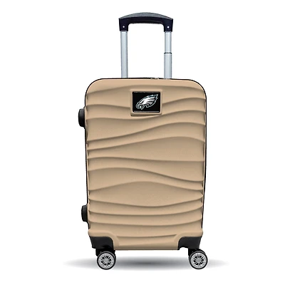 MOJO Philadelphia Eagles Tan Color Blitz Carry-On Hardcase Spinner Luggage