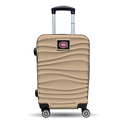 MOJO Montreal Canadiens Tan Color Blitz Carry-On Hardcase Spinner Luggage