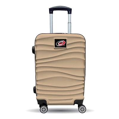 MOJO Carolina Hurricanes Tan Color Blitz Carry-On Hardcase Spinner Luggage