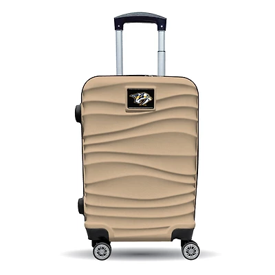 MOJO Nashville Predators Tan Color Blitz Carry-On Hardcase Spinner Luggage