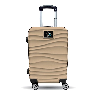 MOJO San Jose Sharks Tan Color Blitz Carry-On Hardcase Spinner Luggage