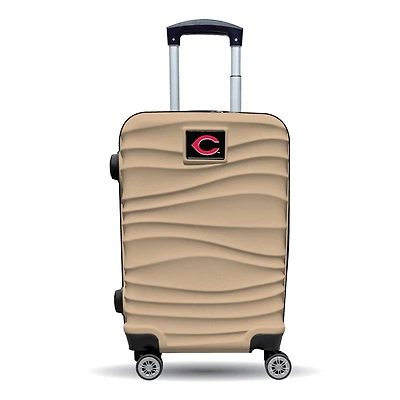 MOJO Cincinnati Reds Tan Color Blitz Carry-On Hardcase Spinner Luggage