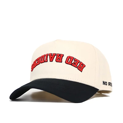 Unisex No Rivals Natural/Black Texas Tech Red Raiders Upside Down Classic Colors Adjustable Hat