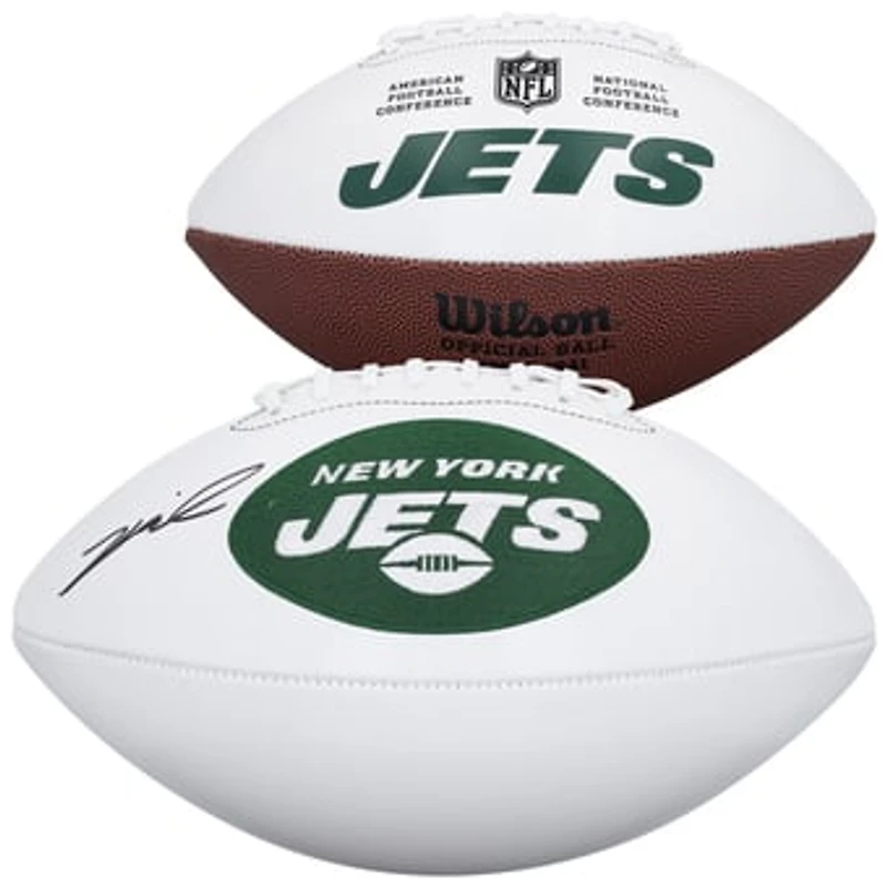Kenyon Sadiq New York Jets Autographed Wilson White Panel Football