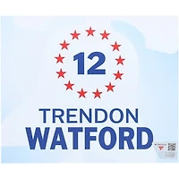 Trendon Watford Philadelphia 76ers Player-Issued #12 White Nameplate from the 2025-26 NBA Season