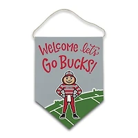 Ohio State Buckeyes Welcome Canvas Hanger