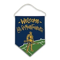West Virginia Mountaineers Welcome Canvas Hanger