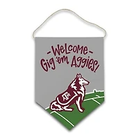 Texas A&M Aggies Welcome Canvas Hanger