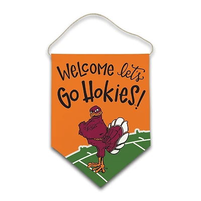 Virginia Tech Hokies Welcome Canvas Hanger
