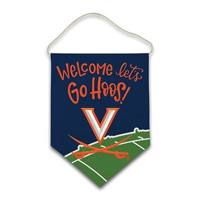 Virginia Cavaliers Welcome Canvas Hanger