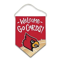 Louisville Cardinals Welcome Canvas Hanger