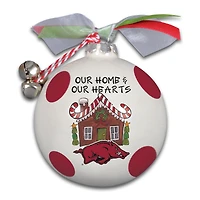 Arkansas Razorbacks Home & Hearts Ornament