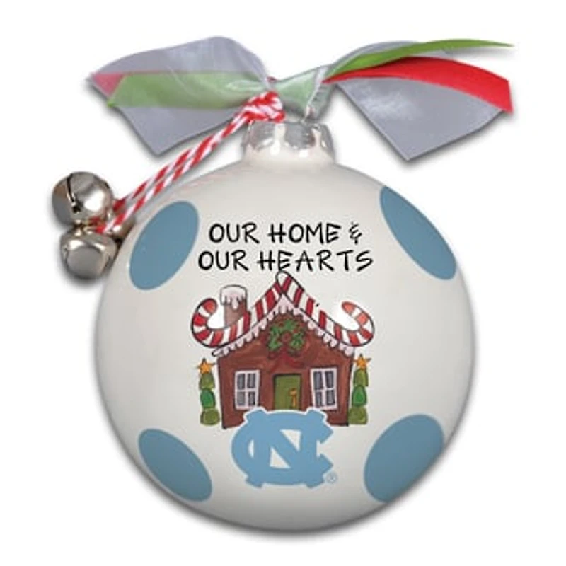 North Carolina Tar Heels Home & Hearts Ornament