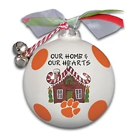 Clemson Tigers Home & Hearts Ornament