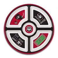 Georgia Bulldogs Five-Section Melamine Platter