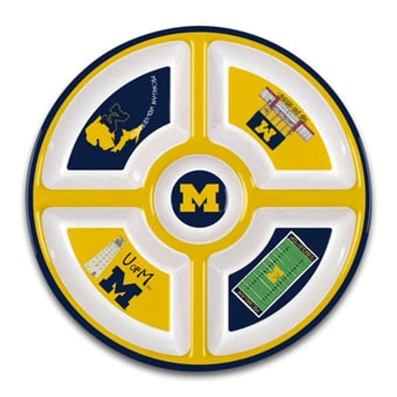 Michigan Wolverines Five-Section Melamine Platter