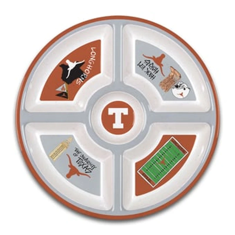 Texas Longhorns Five-Section Melamine Platter