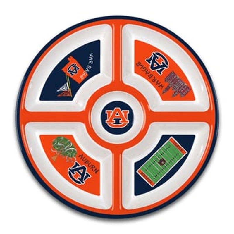 Auburn Tigers Five-Section Melamine Platter