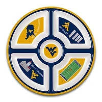West Virginia Mountaineers Five-Section Melamine Platter