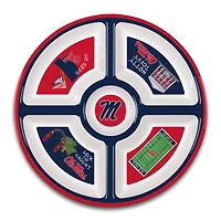 Ole Miss Rebels Five-Section Melamine Platter