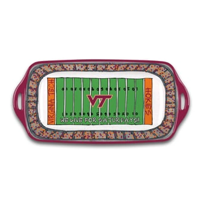 Virginia Tech Hokies Melamine Stadium Platter