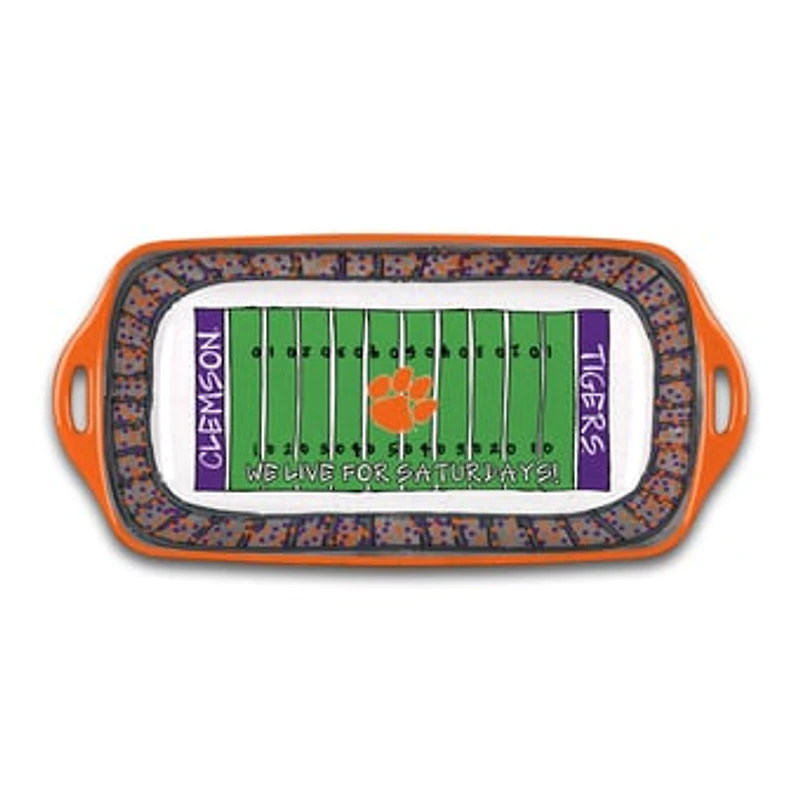 Clemson Tigers Melamine Stadium Platter