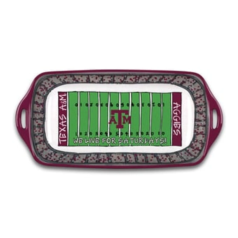 Texas A&M Aggies Melamine Stadium Platter