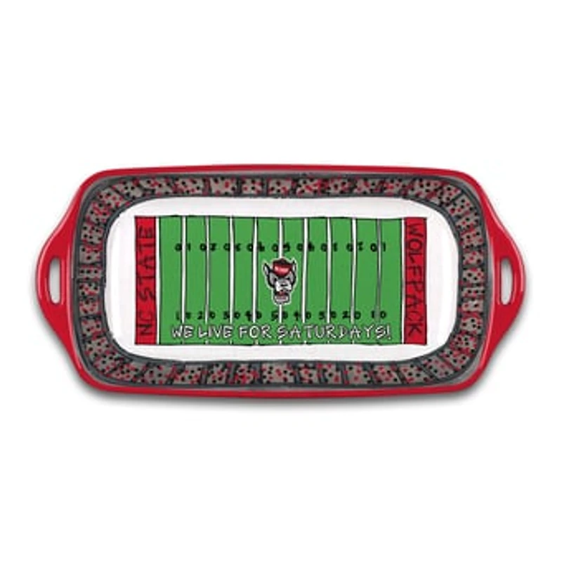 NC State Wolfpack Melamine Stadium Platter