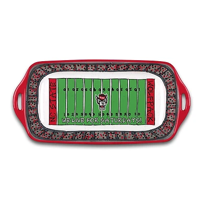 NC State Wolfpack Melamine Stadium Platter
