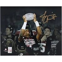 Jameis Winston Florida State Seminoles Autographed 8" x 10" Holding BCS Trophy Spotlight Photograph