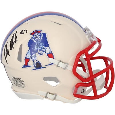 Rob Gronkowski New England Patriots Autographed Riddell Retro Speed Mini Helmet