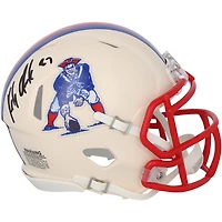 Rob Gronkowski New England Patriots Autographed Riddell Retro Speed Mini Helmet