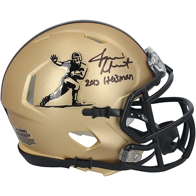 Jameis Winston Florida State Seminoles Autographed Riddell Heisman Gold Speed Mini Helmet with "2013 Heisman" Inscription