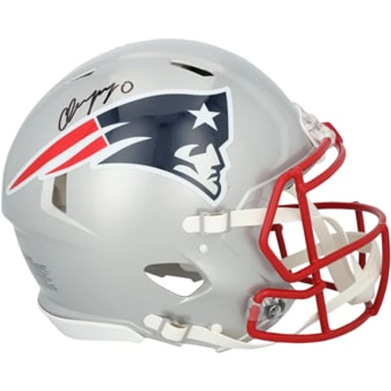 Christian Gonzalez New England Patriots Autographed Riddell Speed Authentic Helmet