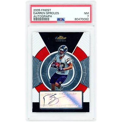 Darren Sproles San Diego Chargers Autographed 2005 Topps Finest #NNO PSA Authenticated 7 Rookie Card