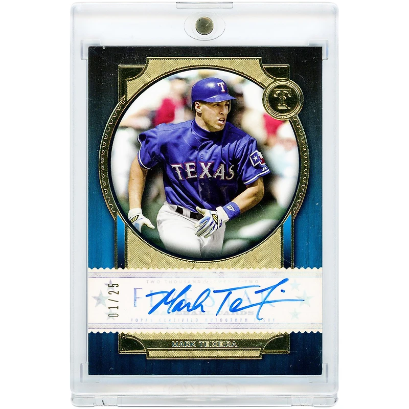 Mark Teixeira Texas Rangers Autographed 2022 Topps Five Star #FSA-MTX #1/25 Card