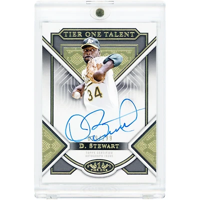 Dave Stewart Athletics Autographed 2023 Topps Tier One Certified Tier One Talent #T1TA-DS #19/299 Card
