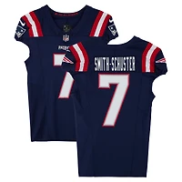 Juju Smith-Schuster New England Patriots Player-Issued #7 Navy Nike Jersey from the 2023 NFL Season