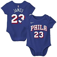 Infant Nike LeBron James Royal Philadelphia 76ers Name & Number Bodysuit
