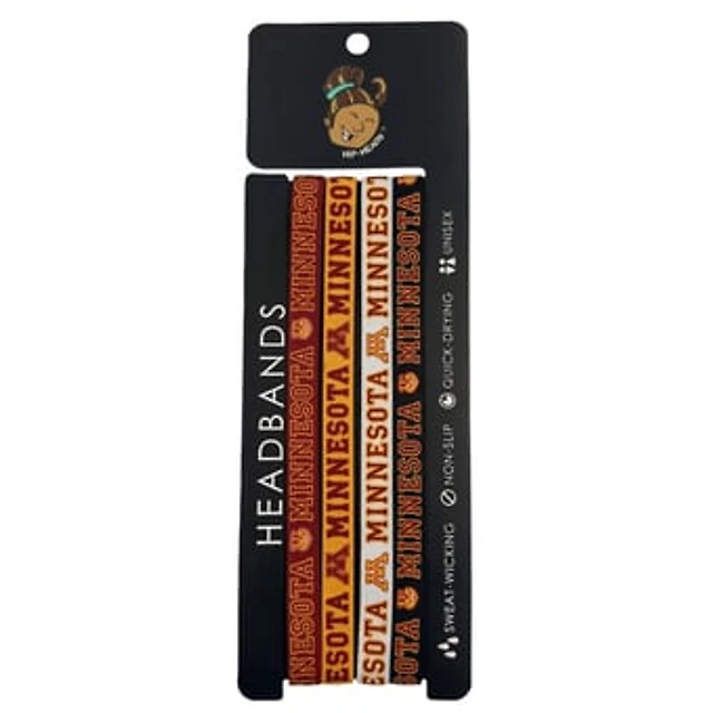 Hip Heads  Minnesota Golden Gophers Four-Pack of Thin Headbands