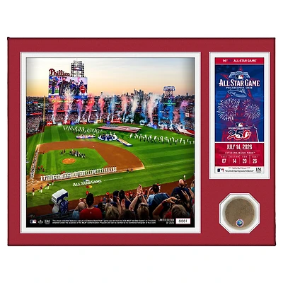 Highland Mint 2026 MLB All-Star Game 13" x 16" Ceremony Game-Used Dirt Swatch & Ticket Photo Mint