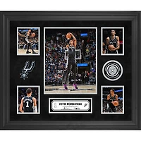 Victor Wembanyama San Antonio Spurs Framed 5-Photo Collage with a Piece of Game-Used Net - Limited Edition of 500