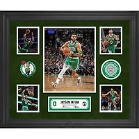 Jayson Tatum Boston Celtics Framed 5-Photo Collage with a Piece of Game-Used Net - Limited Edition of 500