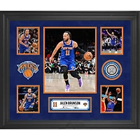 Jalen Brunson New York Knicks Framed 5-Photo Collage with a Piece of Game-Used Net - Limited Edition of 500