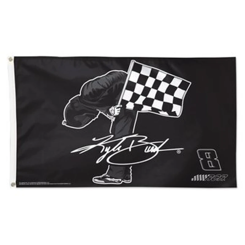 WinCraft Kyle Busch Forever Rowdy 3' x 5' One-Sided Deluxe Flag