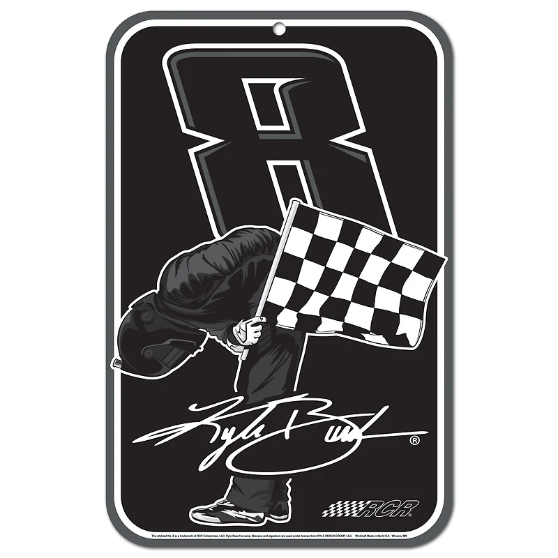 WinCraft Kyle Busch Forever Rowdy 11" x 17" Reserved Parking Sign