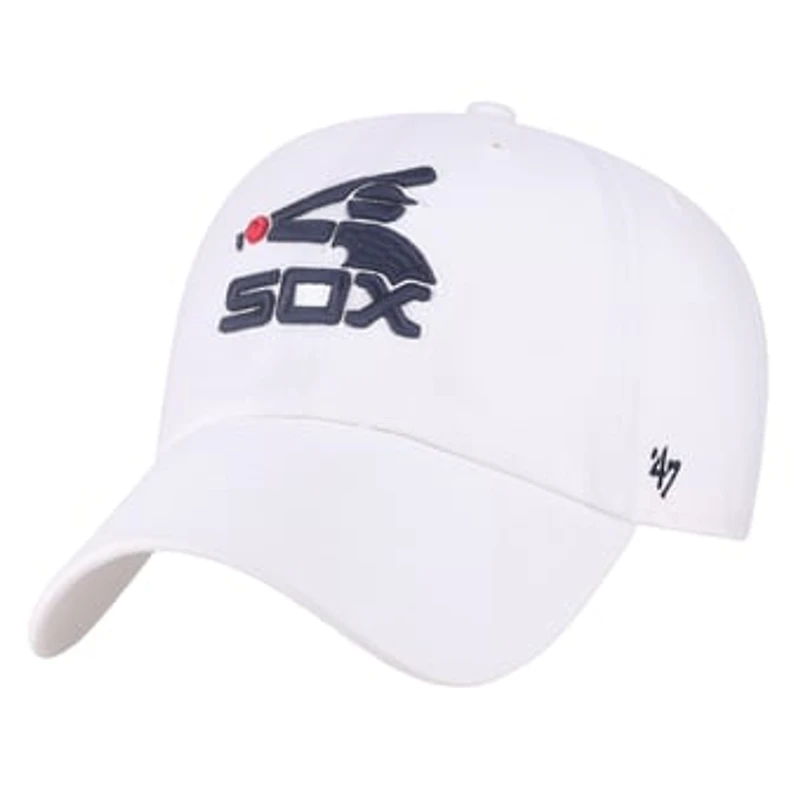 Men's '47 White Chicago White Sox Cooperstown Collection Clean Up Adjustable Hat