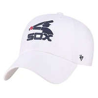 Men's '47 White Chicago White Sox Cooperstown Collection Clean Up Adjustable Hat