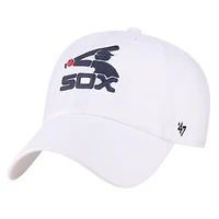 Men's '47 White Chicago White Sox Cooperstown Collection Clean Up Adjustable Hat